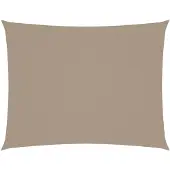 vidaXL Voile de parasol tissu oxford rectangulaire 4x6 m taupe