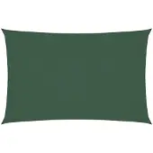 vidaXL Voile de parasol tissu oxford rectangulaire 4x7 m vert foncé