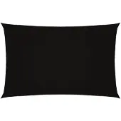 vidaXL Voile de parasol tissu oxford rectangulaire 4x7 m noir