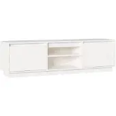 vidaXL Armoire TV Blanc 140x35x40 cm Pin massif