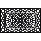 vidaXL Paillasson rectangulaire 45x75 cm caoutchouc