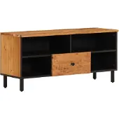 vidaXL Armoire TV 100x33x46 cm en bois massif d'acacia