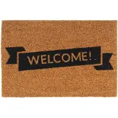 vidaXL Tapis de porte naturel 40x60 cm fibre de coco touffeté