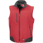 Result Gilet sans manches de travail softshell Rouge S