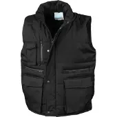Result Gilet sans manches de travail matelassé Result Noir XXL