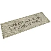 vidaXL Tapis de cuisine lavable imprimé Home capitales 45x150 cm