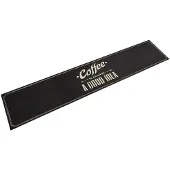 vidaXL Tapis de cuisine lavable texte Coffee 60x300 cm velours