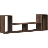 vidaXL Armoires TV 2 pcs. Brun imitation chêne 75x30x50 cm Matériau dérivé du bois