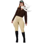 MOM Aviator Woman Costume Beige S Enfants