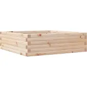 vidaXL Jardinière 80x80x23 cm bois de pin massif