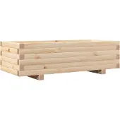 vidaXL Jardinière 90x40x26,5 cm bois de pin massif