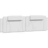 vidaXL Coussin de tête de lit "Viana" blanc 180 cm similicuir