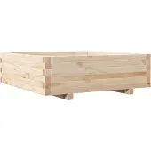 vidaXL Jardinière 80x80x26,5 cm bois de pin massif