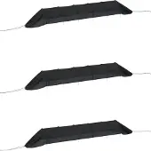 vidaXL Tunnel en filet 3 pcs. noir acier et polyéthylène