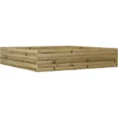 vidaXL Jardinière 110x110x23 cm bois de pin imprégné