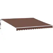 vidaXL Store automatique brun 400x350 cm