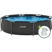 VirtuFit Piscine ronde – 305 cm – pompe de filtration incluse