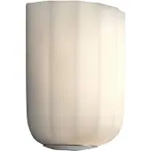 Astro Veo Applique Matt Nickel | White Glass