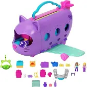Polly Pocket Kitty Plane Doll Rose Enfants
