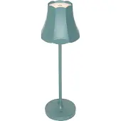 QAZQA Lampe de table rétro bleu minéral rechargeable IP44 - Granny