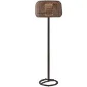 Bover Fora Lampadaire d'Extérieur Rattan Brown | Iron base | Integrated LED