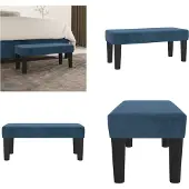 vidaXL Banc Bleu foncé 70x30x30 cm Velours