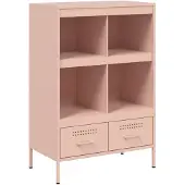 vidaXL Highboard rose 68x39x101,5 cm acier