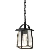 Lutec Lampe suspendue Kelsey noir sur chaîne