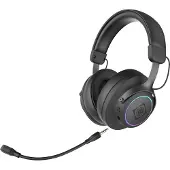 Deltaco Gaming DH440, Avec et sans fil, Gaming, 20 - 20000 Hz, 263 g, Casque, Noir