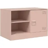 vidaXL Armoire TV rose 67x39x44 cm Acier