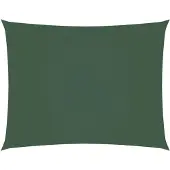 vidaXL Voile d'ombrage Oxford Rectangulaire 4x6 m Vert foncé