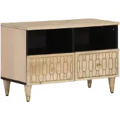 vidaXL Armoire TV 70x33x46 cm en bois massif de manguier