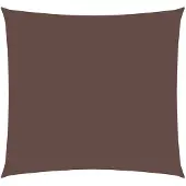 vidaXL Voile de parasol tissu oxford carré 4x4 m marron