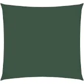vidaXL Voile de parasol tissu oxford carré 7x7 m vert foncé