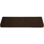 vidaXL Tapis d'escalier autocollants 15 pièces 65 x 21 x 4 cm Marron Bord rectangulaire