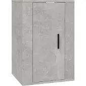 vidaXL Armoire TV murale gris béton 40x34,5x60 cm