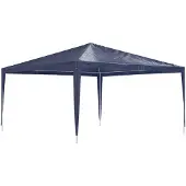 vidaXL Tente de réception 4x4 m bleue