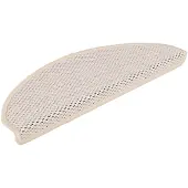 vidaXL Tapis d'escalier autocollants aspect sisal 15 pcs 65x21x4 cm