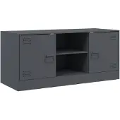 vidaXL Armoire TV anthracite 99x39x44 cm Acier