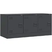 vidaXL Armoire TV anthracite 99x39x44 cm Acier