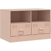 vidaXL Armoire TV rose 67x39x44 cm Acier