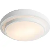 QAZQA Plafonnier moderne blanc 35cm 2 lumières IP44 - Walden