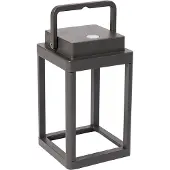QAZQA Lampe de table d'extérieur gris foncé avec LED rechargeable - Yara
