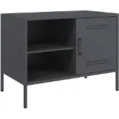 vidaXL Armoire TV anthracite 68x39x50,5 cm Acier