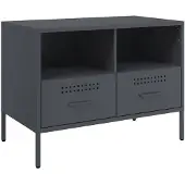 vidaXL Armoire TV anthracite 68x39x50,5 cm Acier