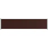 vidaXL Marquise latérale extensible 140x600 cm Marron