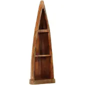 vidaXL Étagère look bateau 39x27x127 cm Vieux bois massif