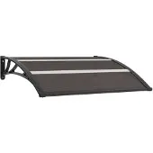 vidaXL Auvent noir 120x75 cm PC