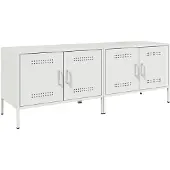 vidaXL Armoires TV 2 pcs. Blanc 68x39x50,5 cm Acier