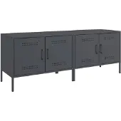vidaXL Armoires TV 2 pcs. Anthracite 68x39x50,5 cm Acier